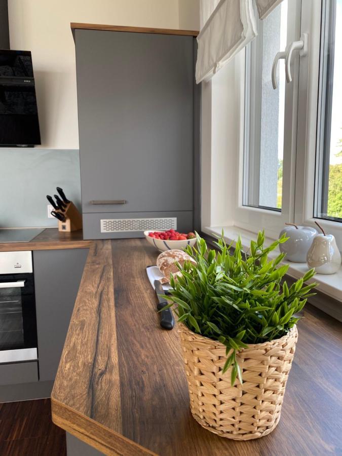 Modernes Apartment Am Hafen Mit Seeblick Grossraeschen Buitenkant foto