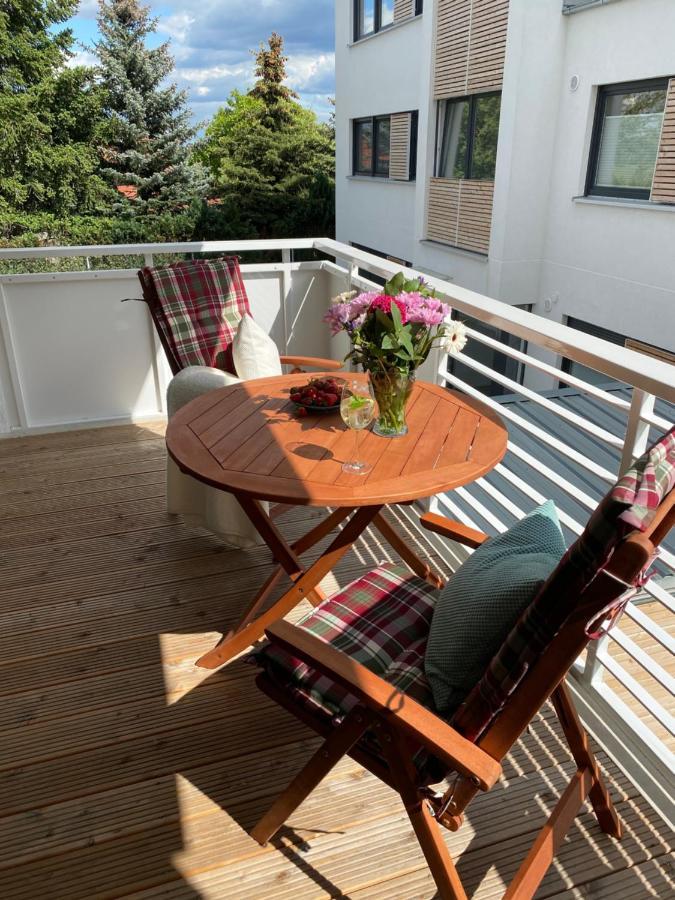 Modernes Apartment Am Hafen Mit Seeblick Grossraeschen Buitenkant foto